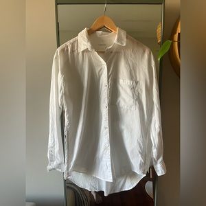 Aritzia Community white button down shirt